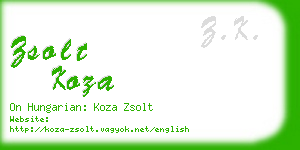 zsolt koza business card